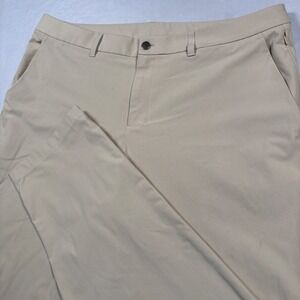 Lululemon Commission Classic-Fit Pant Mens 40 Tan Khaki Warpstreme LM5AR3S